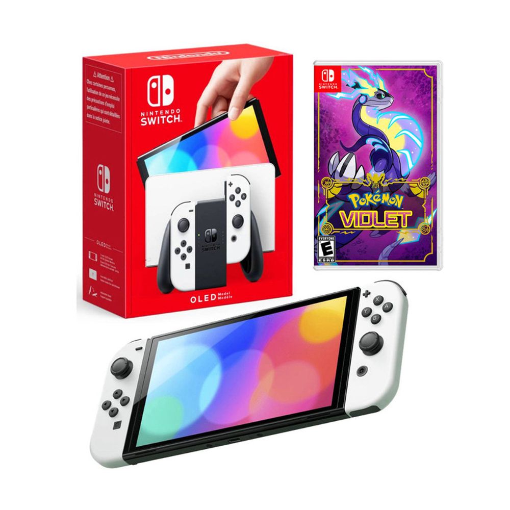 Nintendo Switch Oled Blanca + Pokemon Violet