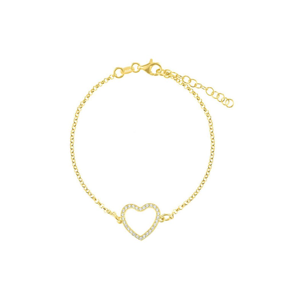 Pulsera Goldensilver Corazon Oro plata