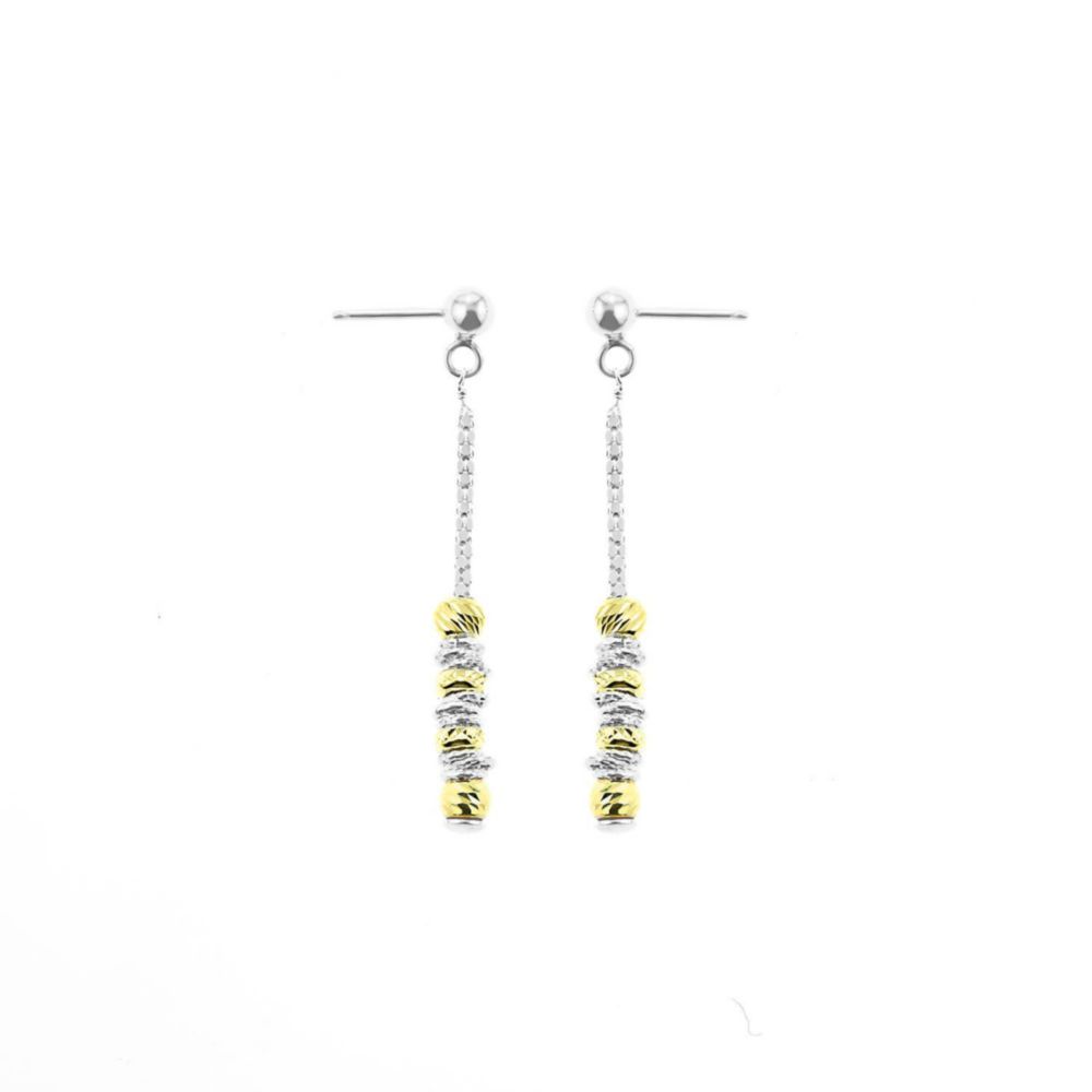 Aretes Donitas Acolgantes Plata 925
