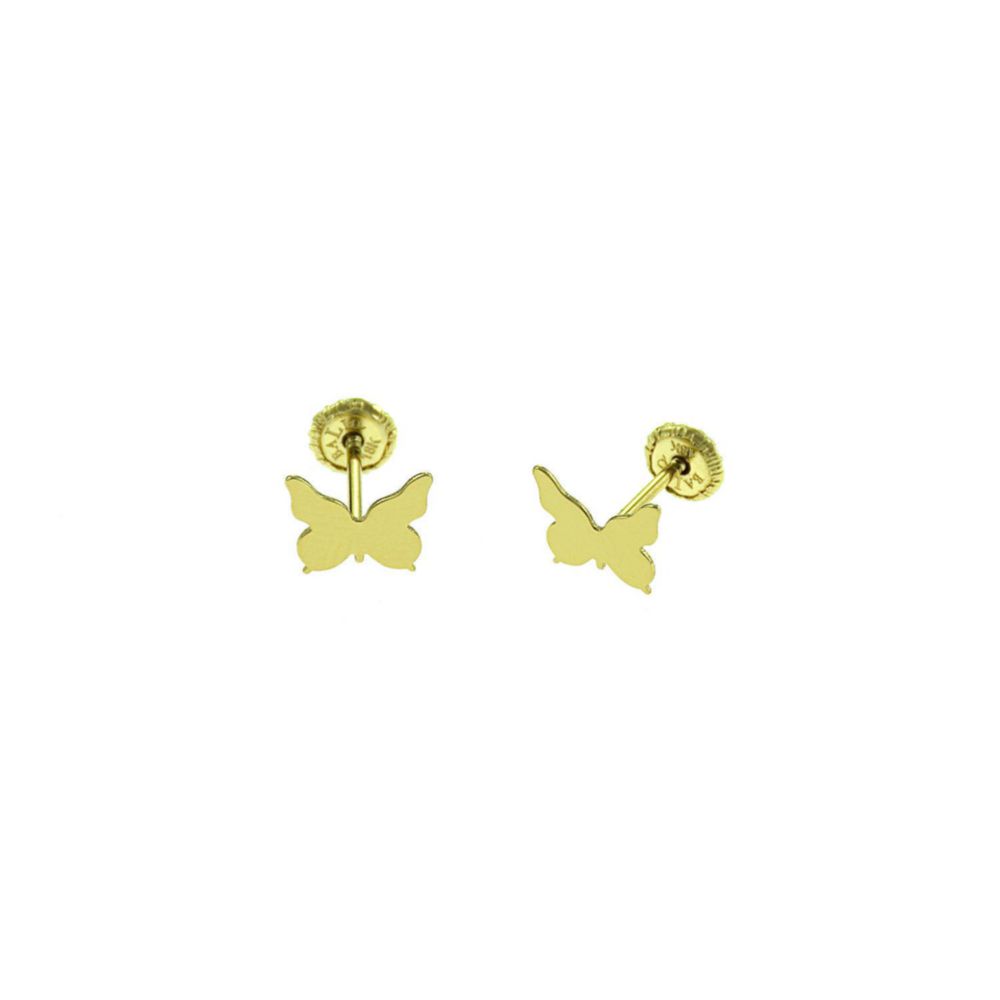 Arete Mariposa Oro 18K