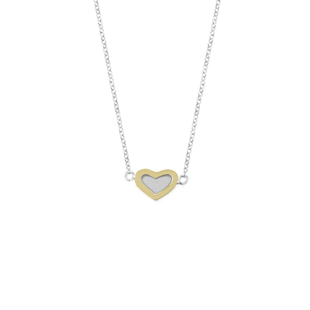 Collar Corazon CalRolo Goldensil Plata 925