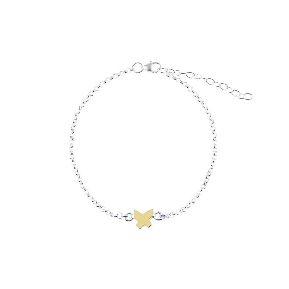 Pulsera Mariposa Oro Plata Mujer