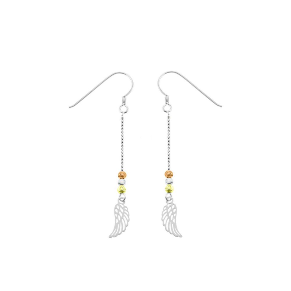 Aretes Alas de angel Plata 925