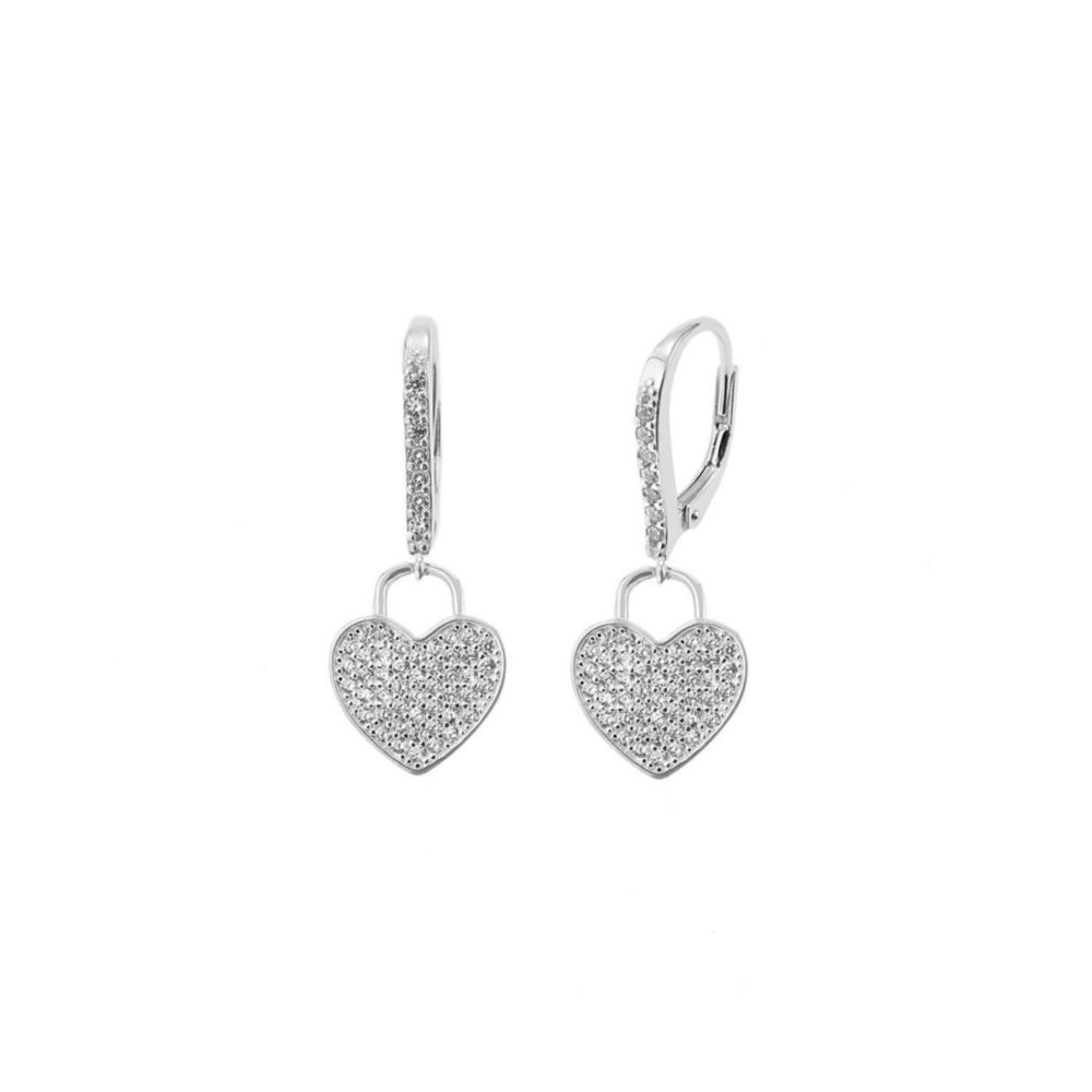 Aretes Corazon Plata 925