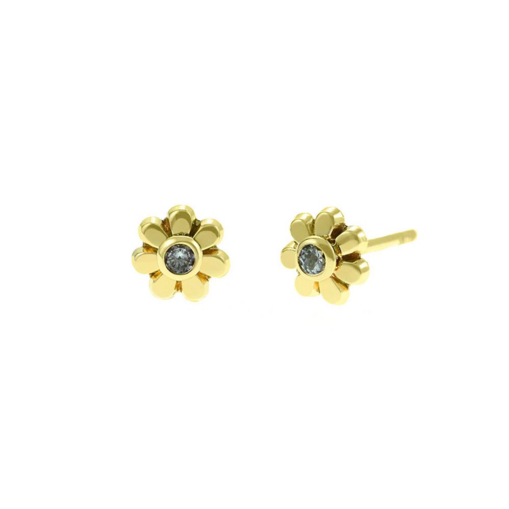 Aretes Margarita Oro 18K