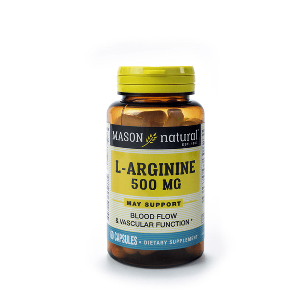 L - Arginina - 500 Mg Mason Natural 60 Capsulas