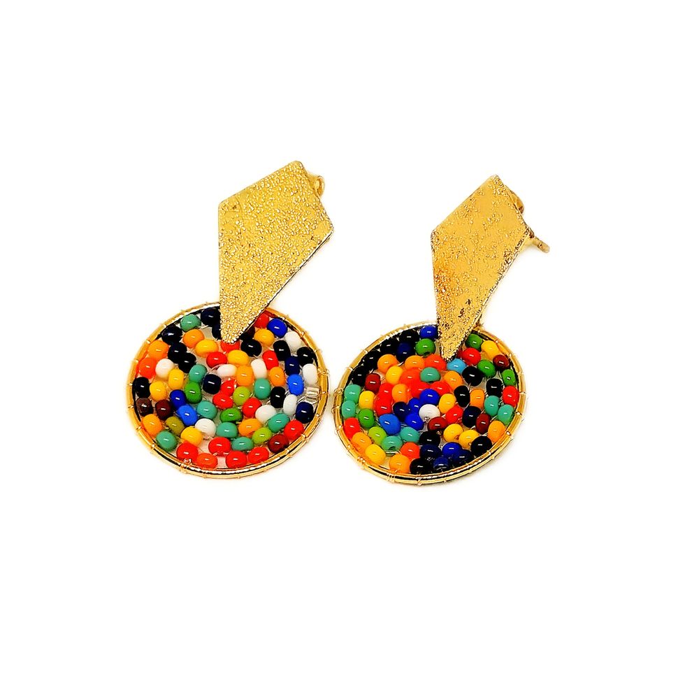 Aretes de Tejido Tutti Multicolor Marialu Creaciones