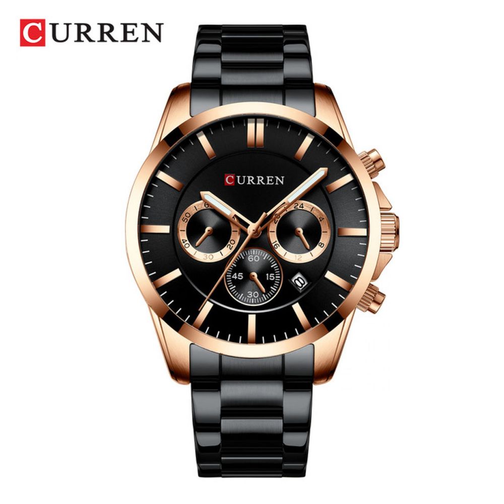 Reloj Curren 8358bkrg Negro Hombre