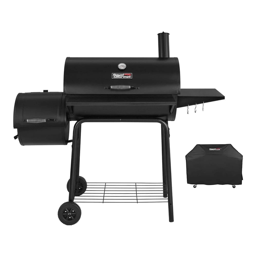 Cc1830sc Ahumador de Carbón con Tapa 811"" Cuadradas Color Negro para Campamento Al Aire Libre