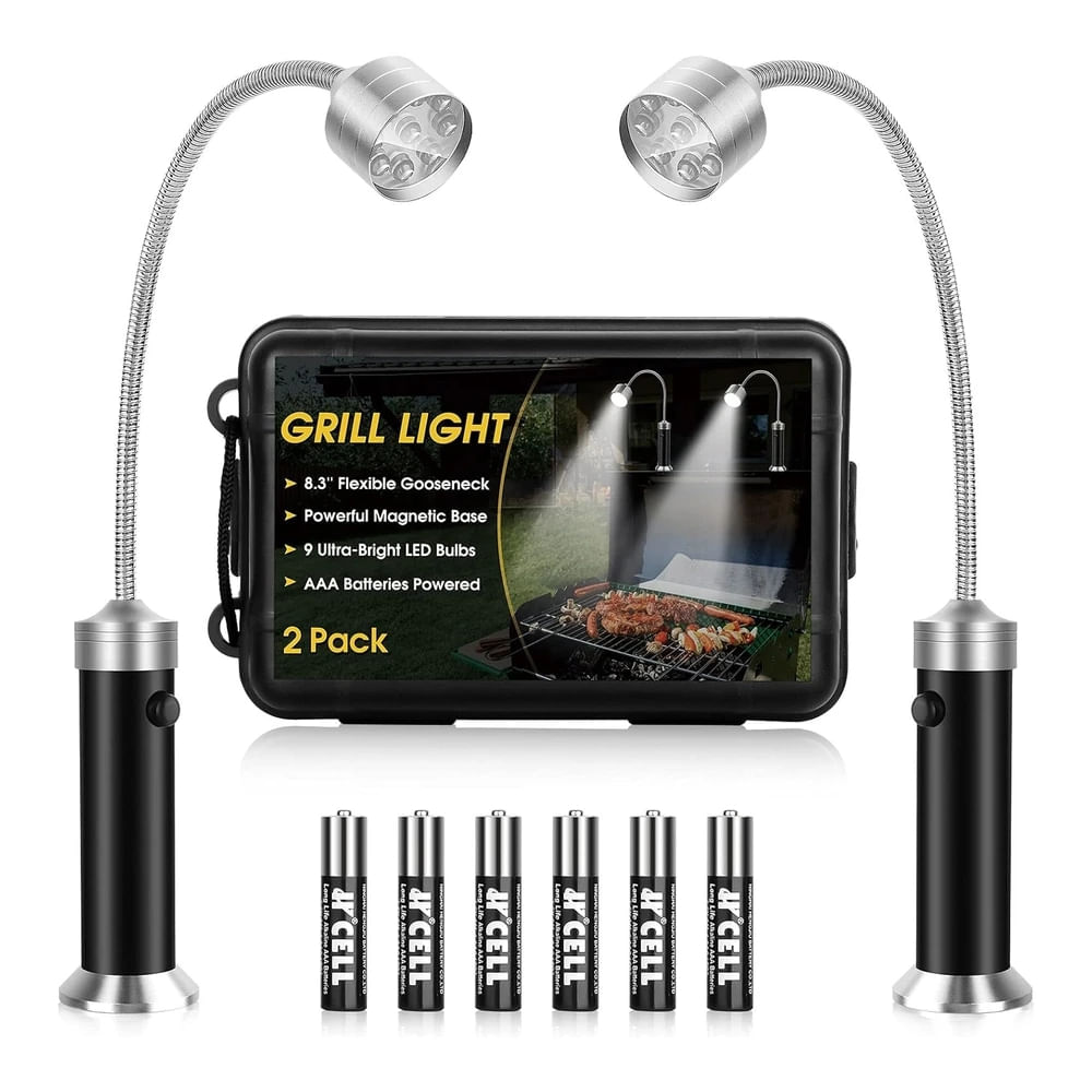 Cuello Flexible de 360 Grados Resistente Al Agua y Al Calor Baterías Incluidas Pack de 2