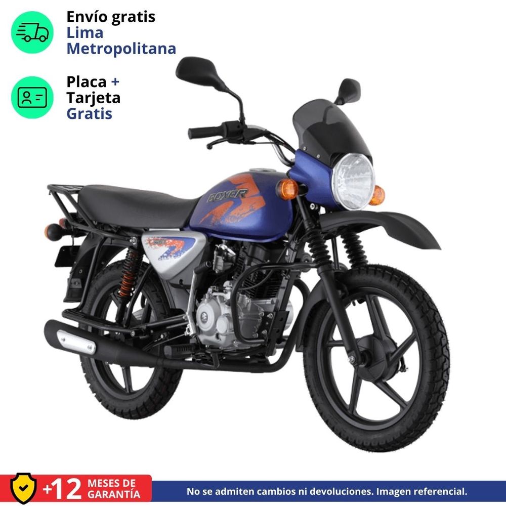Moto Bajaj Boxer BM 150X Ug Azul