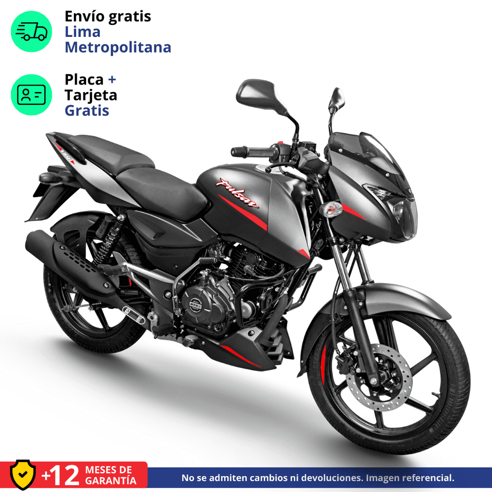 Moto Bajaj Pulsar 150 Neon Negro/Rojo