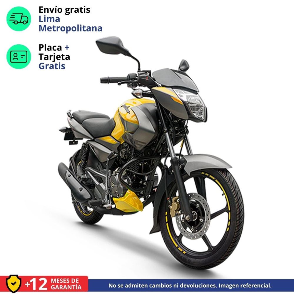 Moto Bajaj Pulsar NS 125 Amarillo/Gris + Casco de Regalo