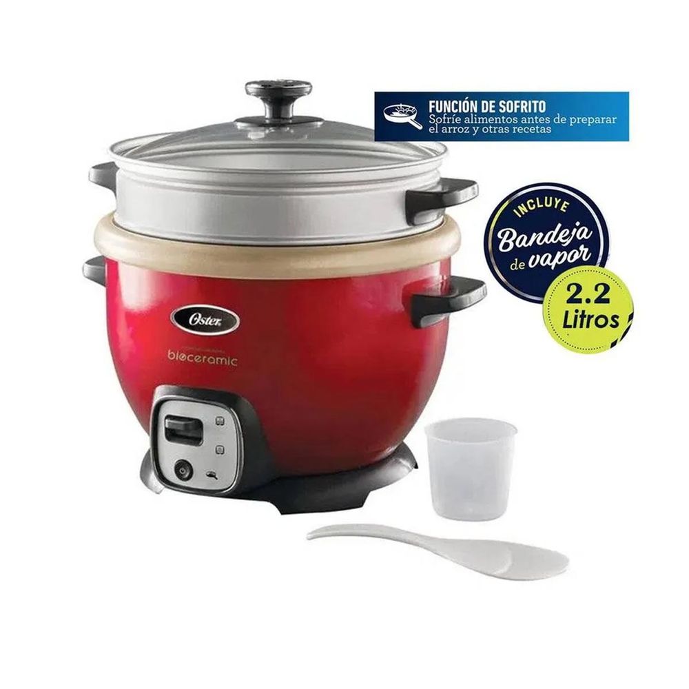 Olla Arrocera Oster CKSTRC7130R Bioceramica 2.2L Sofrito