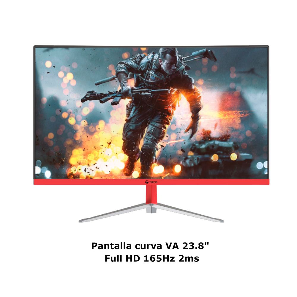 Monitor Curvo Teros TE2471G Gamer VA 2ms 23.8"" 165Hz FullHD