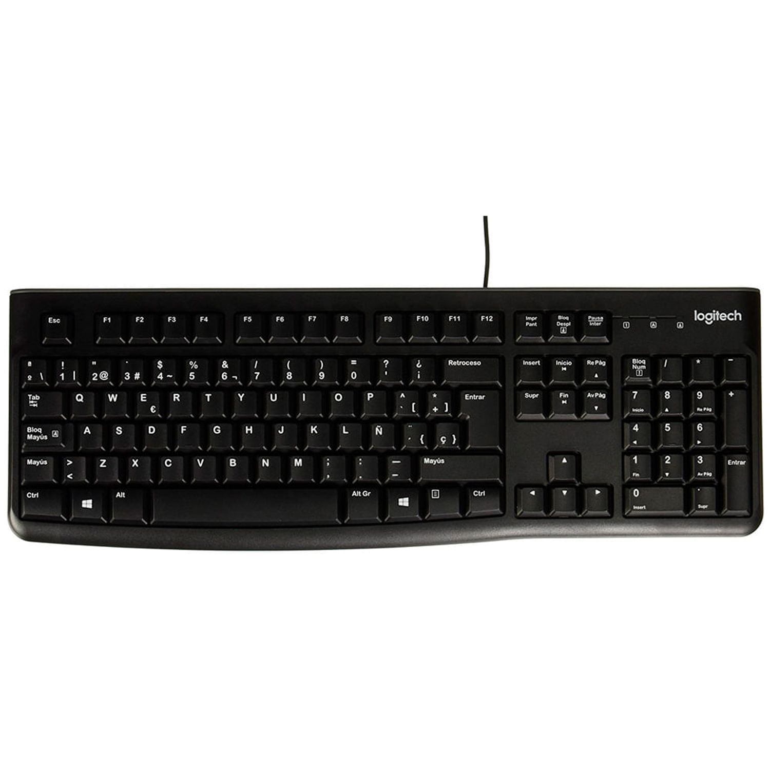 Teclado logitech 2024 k120 español