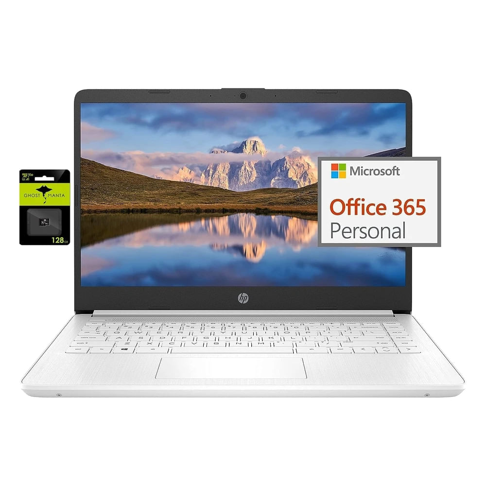 Laptop HP Ultraligera 14"" Intel Quad-Core N4120 8Gb RAM 64Gb eMMC + 128Gb Micro Sd Usb-A Y C