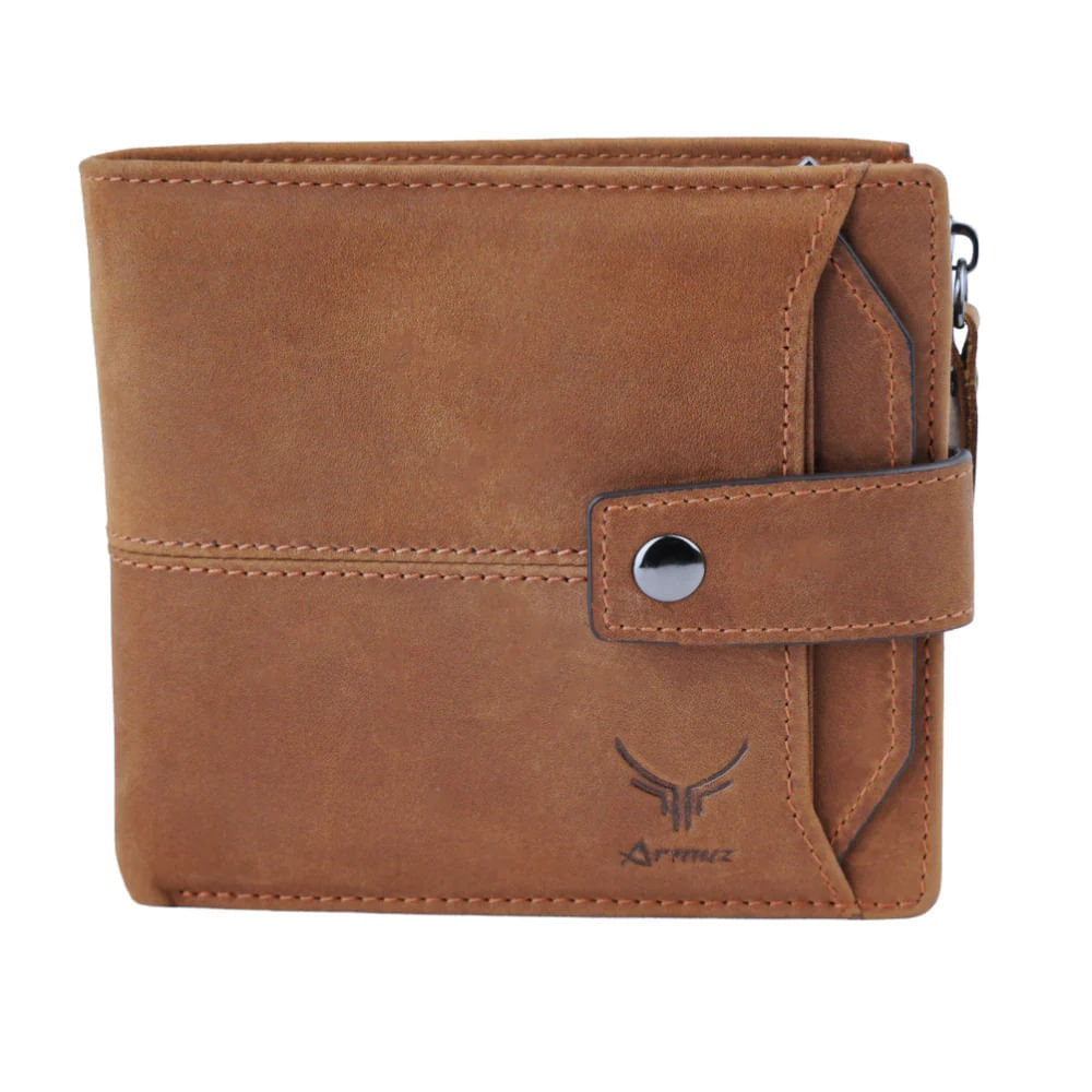 Billetera De Cuero Vacuno Novi 8929 Marrón