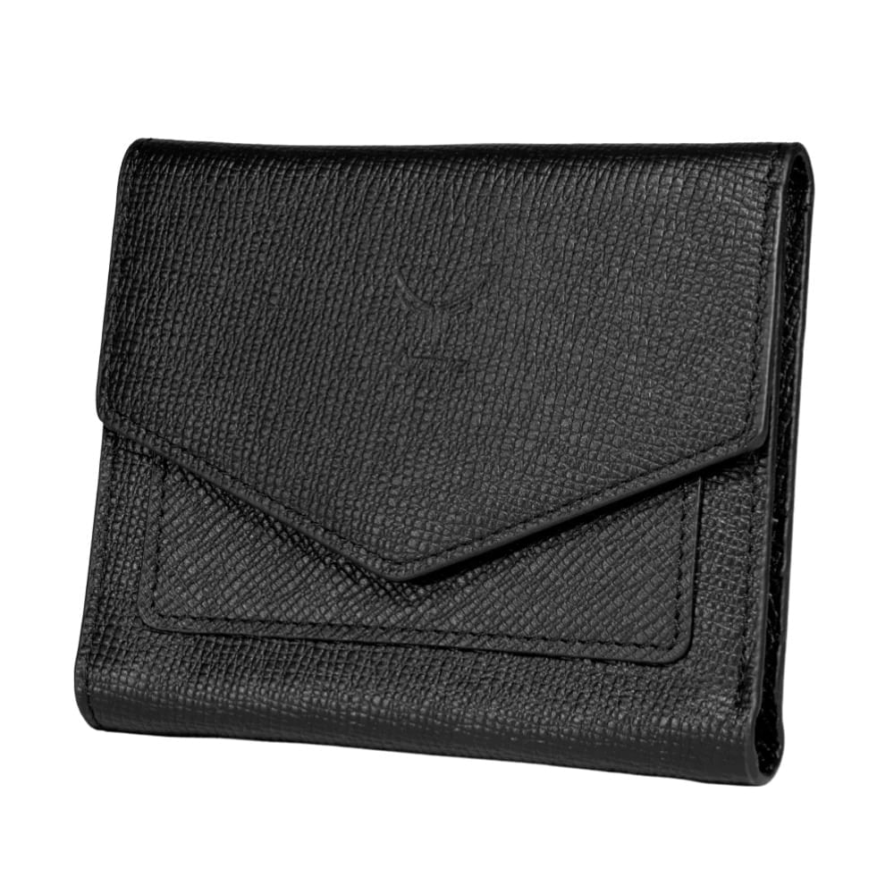 Billetera De Cuero Vacuno Slim 1009 Negro