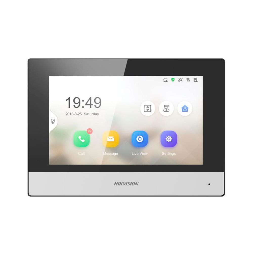 Monitor para Videoportero Hikvision DS-KH6320-WTE Interior Pantalla LCD 7""