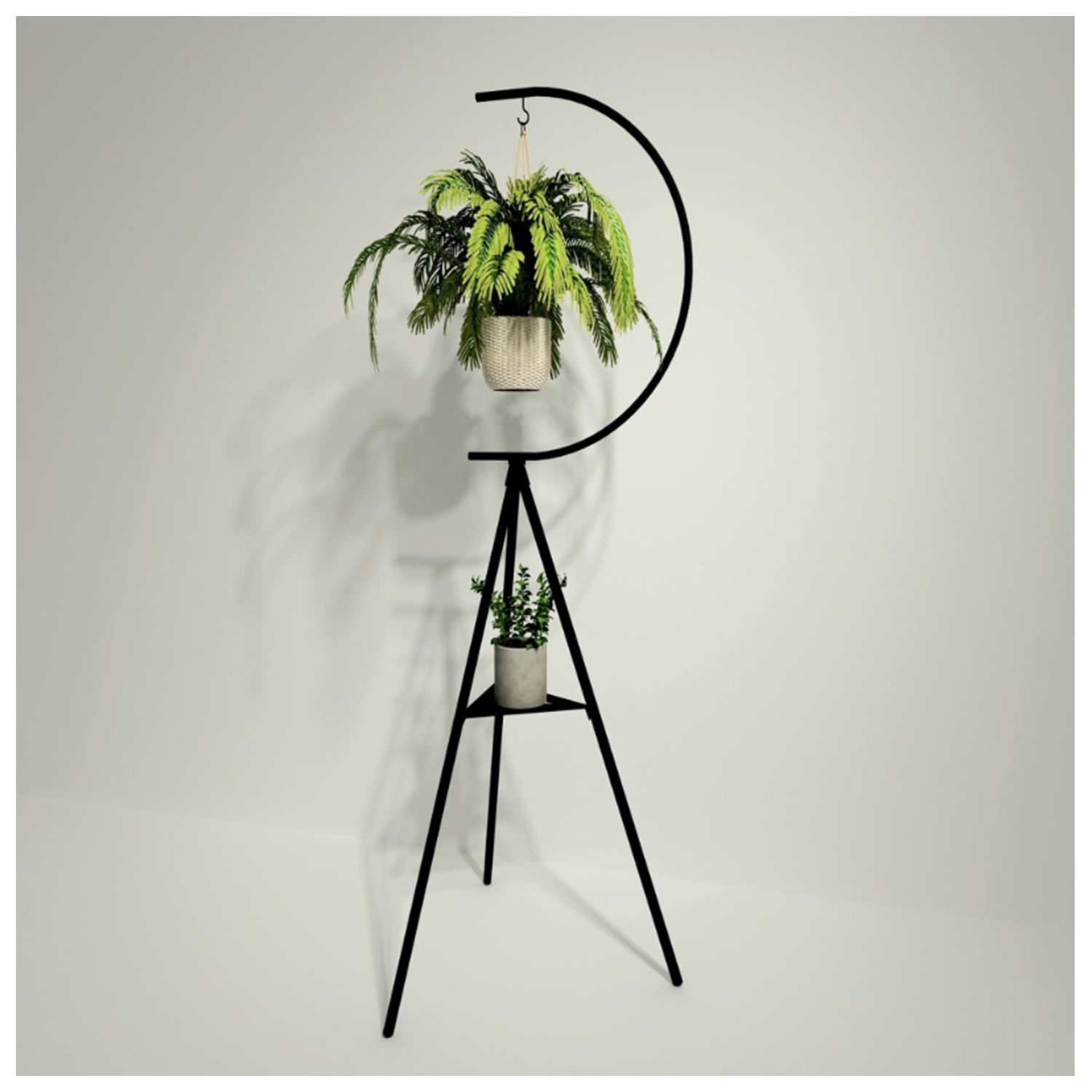 Maceta Minimalista Hortensia Ventitas Home Negro