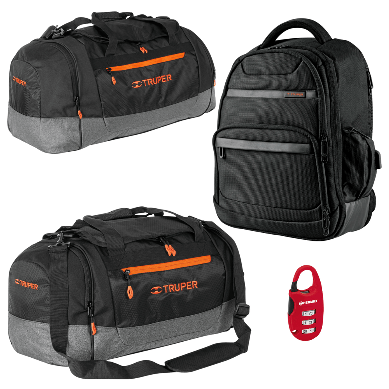 Combo Maletas Deportivas Camping y Mochila Porta Laptop Truper 60179 ...