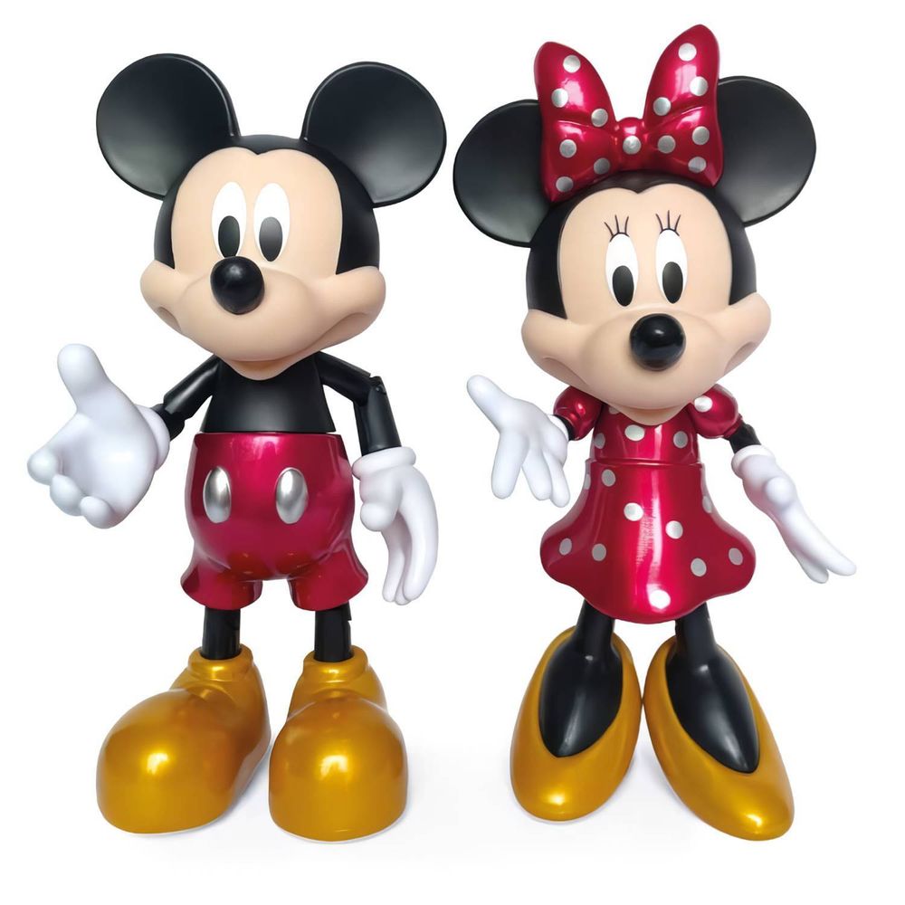 Set de Figuras de Acción Articulables Mickey Mouse y Minney Mouse