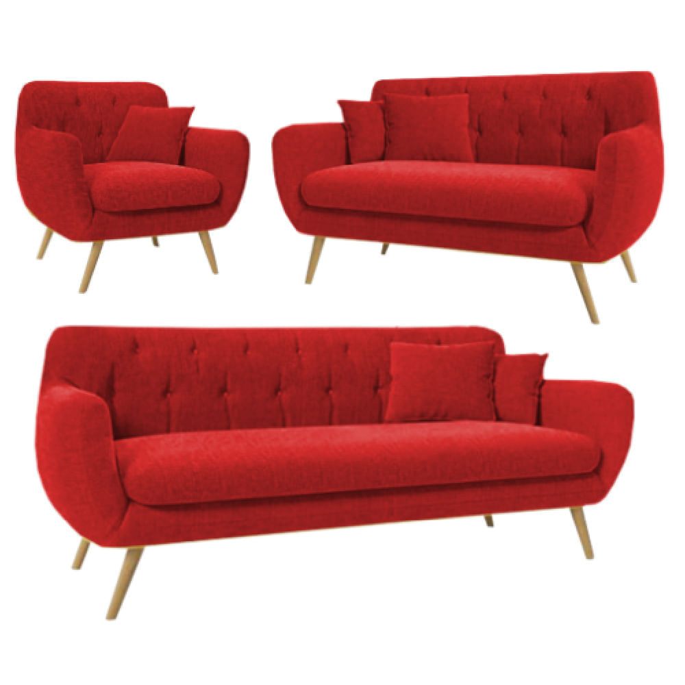 Juego-de-Sala-Vintage-3-2-1-Mia-Rojo Juego-de-Sala-Vintage-3-2-1-Mia-Rojo