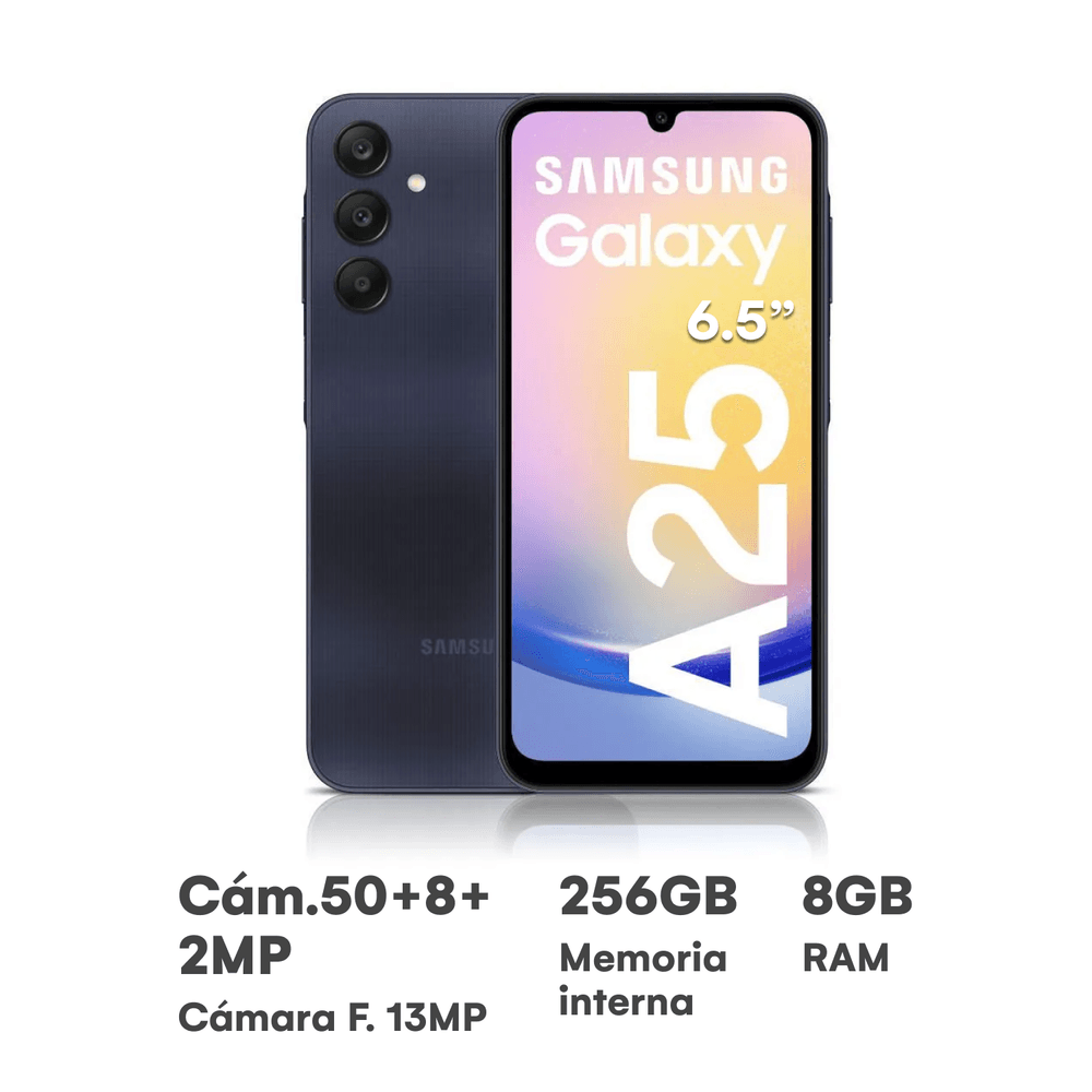 Celular Samsung Galaxy A25 6.5"" 8GB 256GB Negro