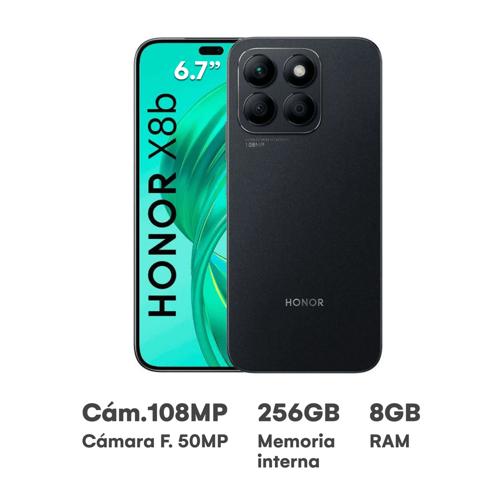 Celular Honor  X8B 6.7"" 8GB RAM 256GB  Negro