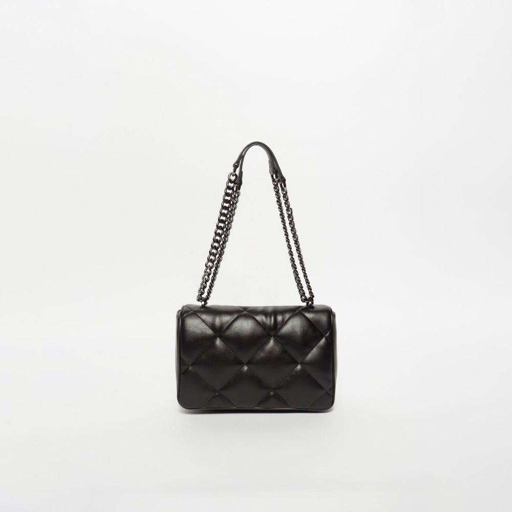 Cartera Sfera Mujer Grande Quilted Negro