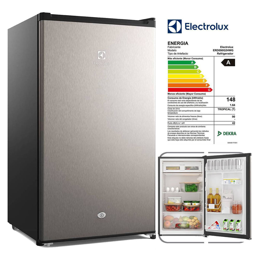 Frigobar Electrolux 90L Premium Gris ERD090G2HWG