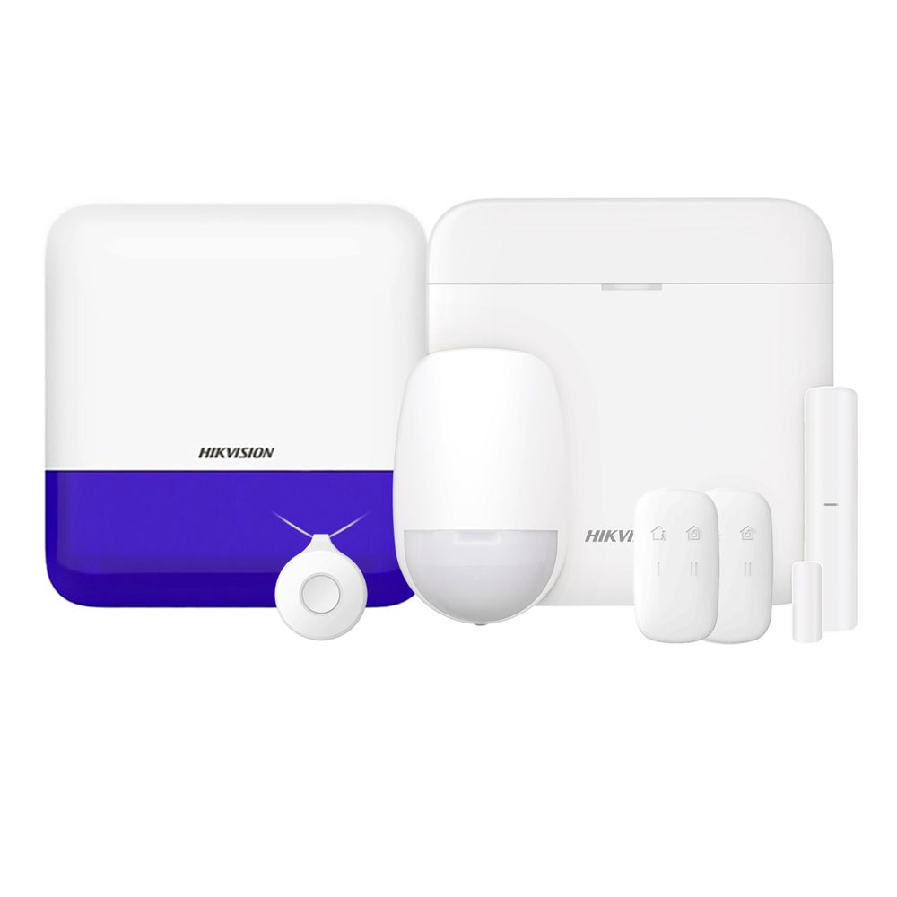 Kit Alarma Inalámbrica Hikvision Ds Pwa48 Kit Wb hasta 48 Zonas Alarma