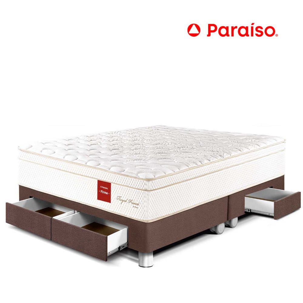Cama Royal Prince Cajones Queen Chocolate