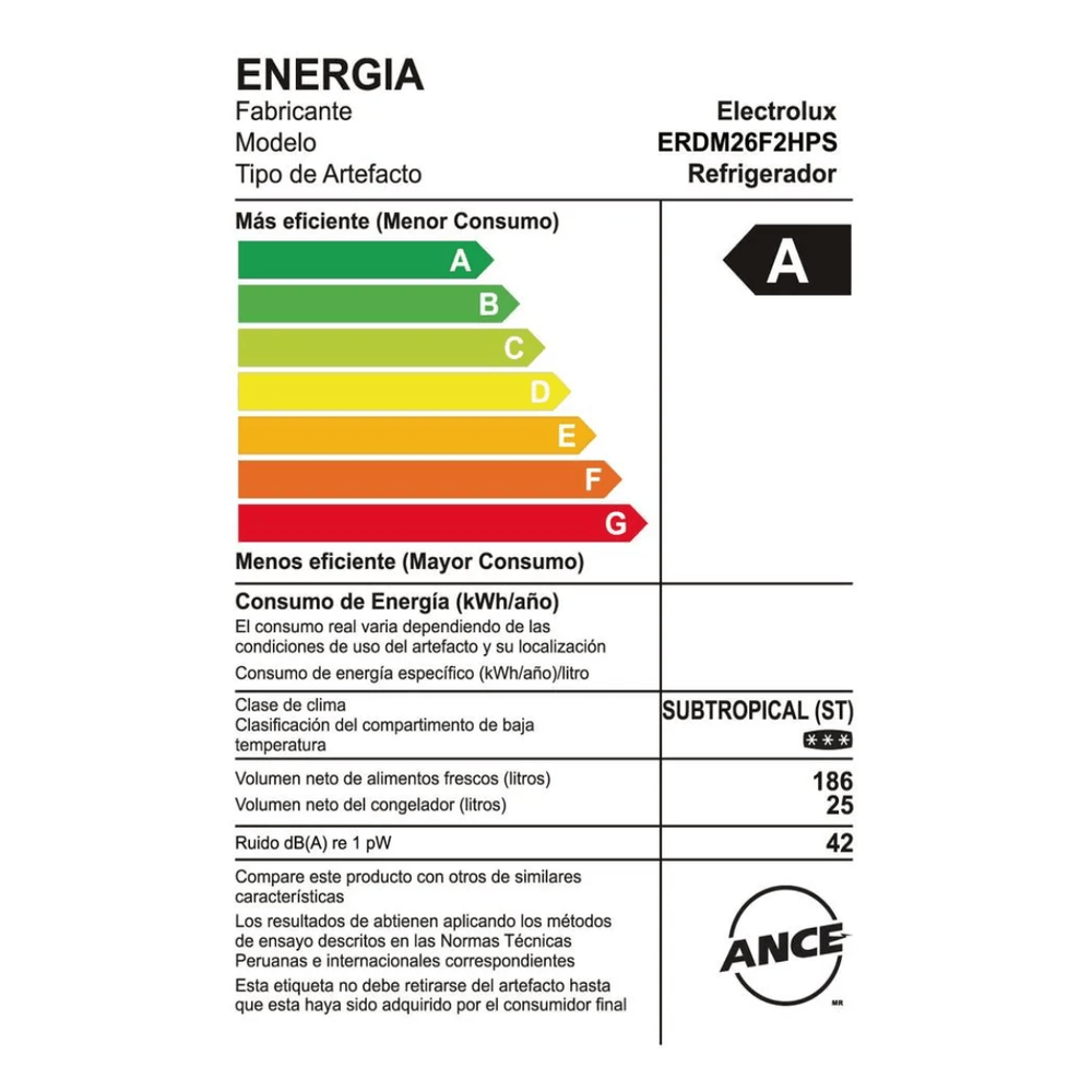 Refrigeradora Electrolux ERDM26F2HPS Top Freezer 211L Gris