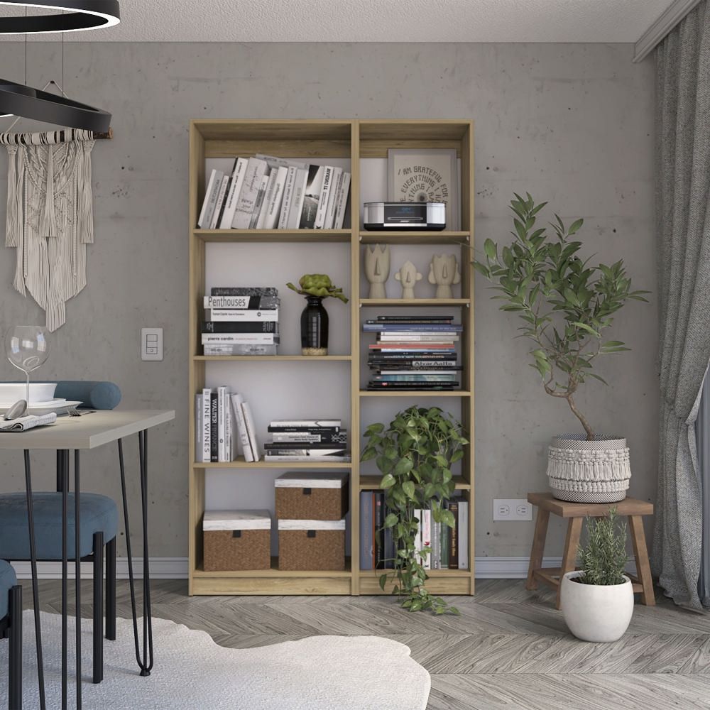 Combo Home Estante 62cm  Estante 45cm - Macadamia
