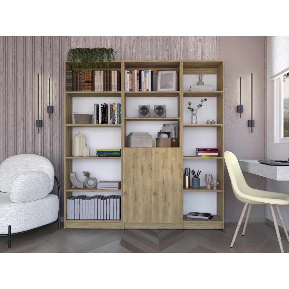 Combo Home Estante 62cm  + Estante 2 Puertas + Estante 45cm 