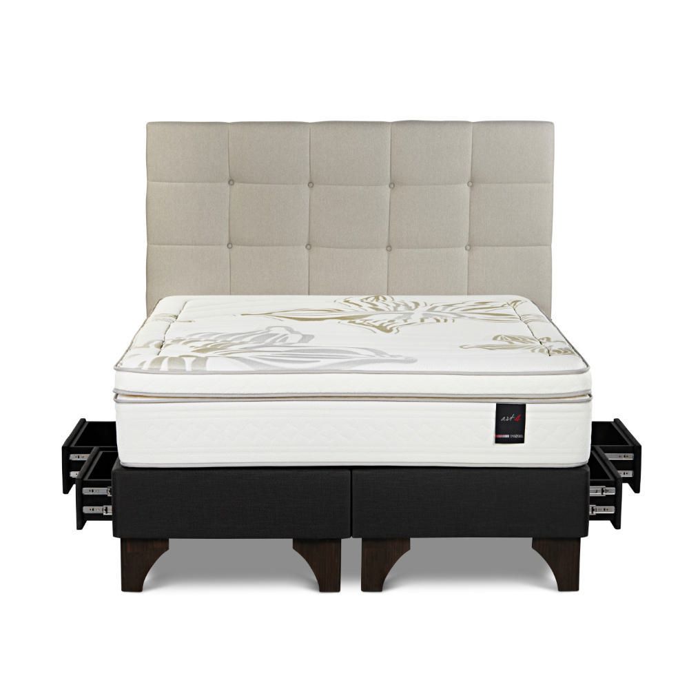 Dormitorio Con Cajones Art 4 King Issey Niebla