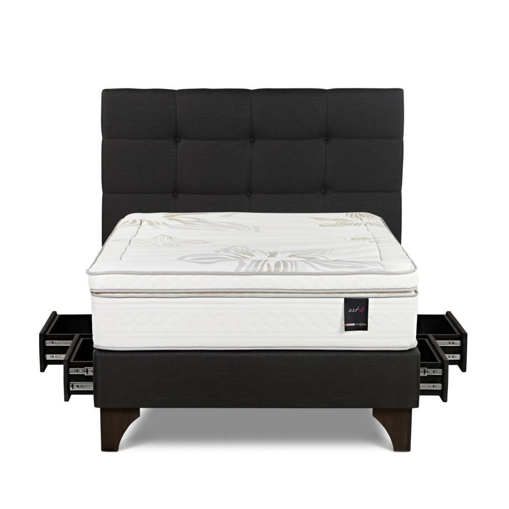 Dormitorio Con Cajones Art 4 2 Plazas Issey Grafito