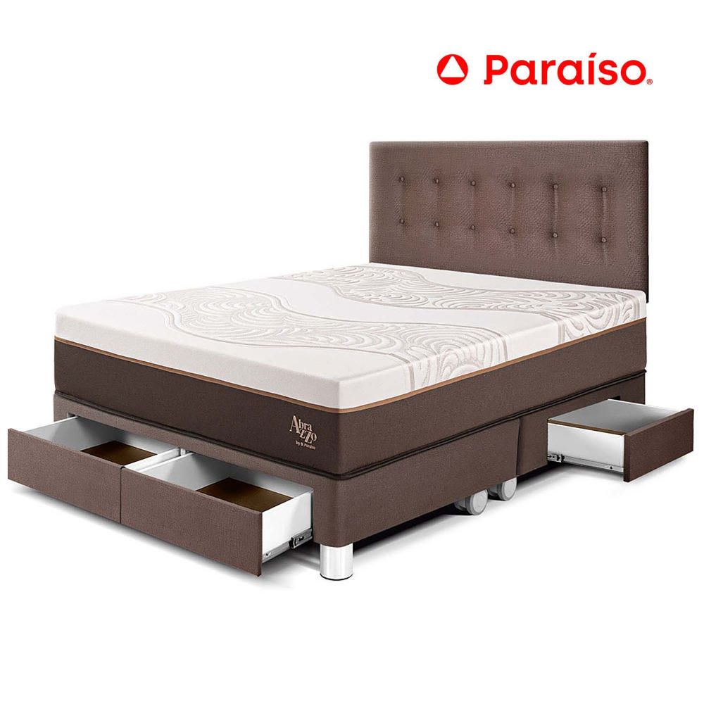 Dormitorio con Cajones Royal Abrazzo Queen Chocolate