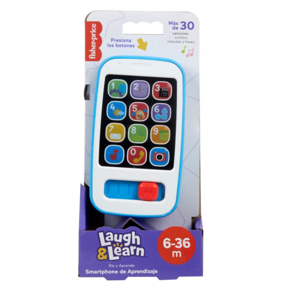 Juguete Para Bebes Fisher Price Smartphone De Aprendizaje Azul