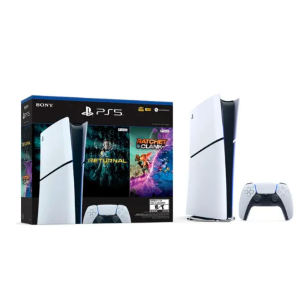 Consola PlayStation 5 Slim Digital Bundle incluye Returnal + Ratchet and Clank