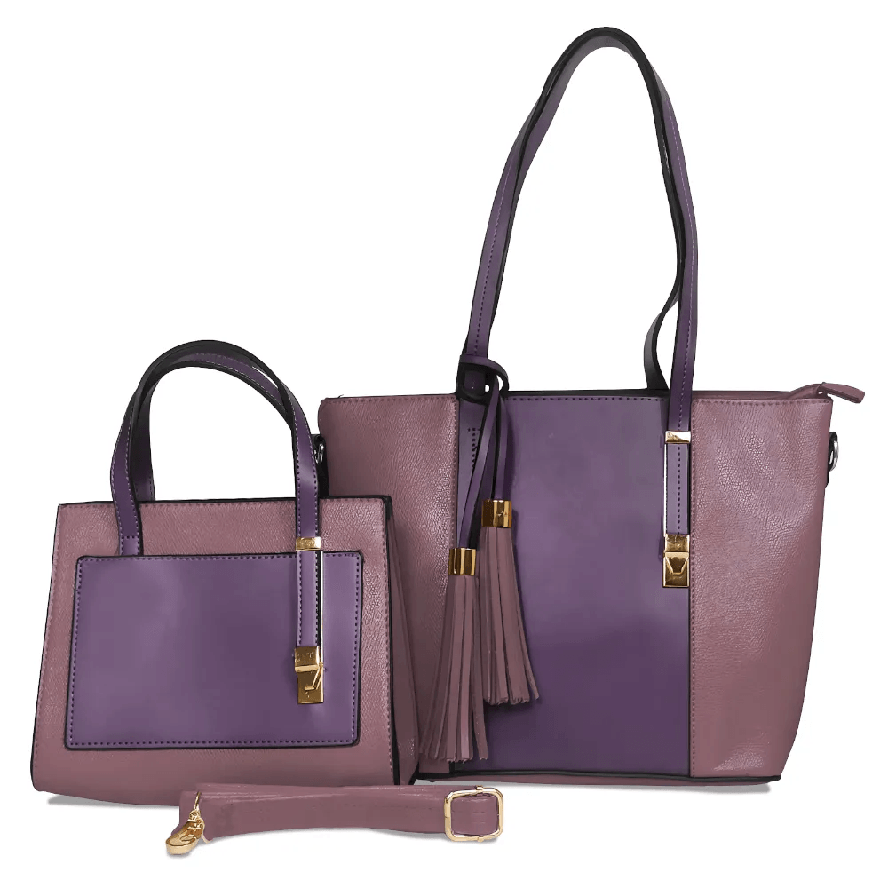 Juego de Carteras Bolsos 2 Piezas B61 Palo Rosa