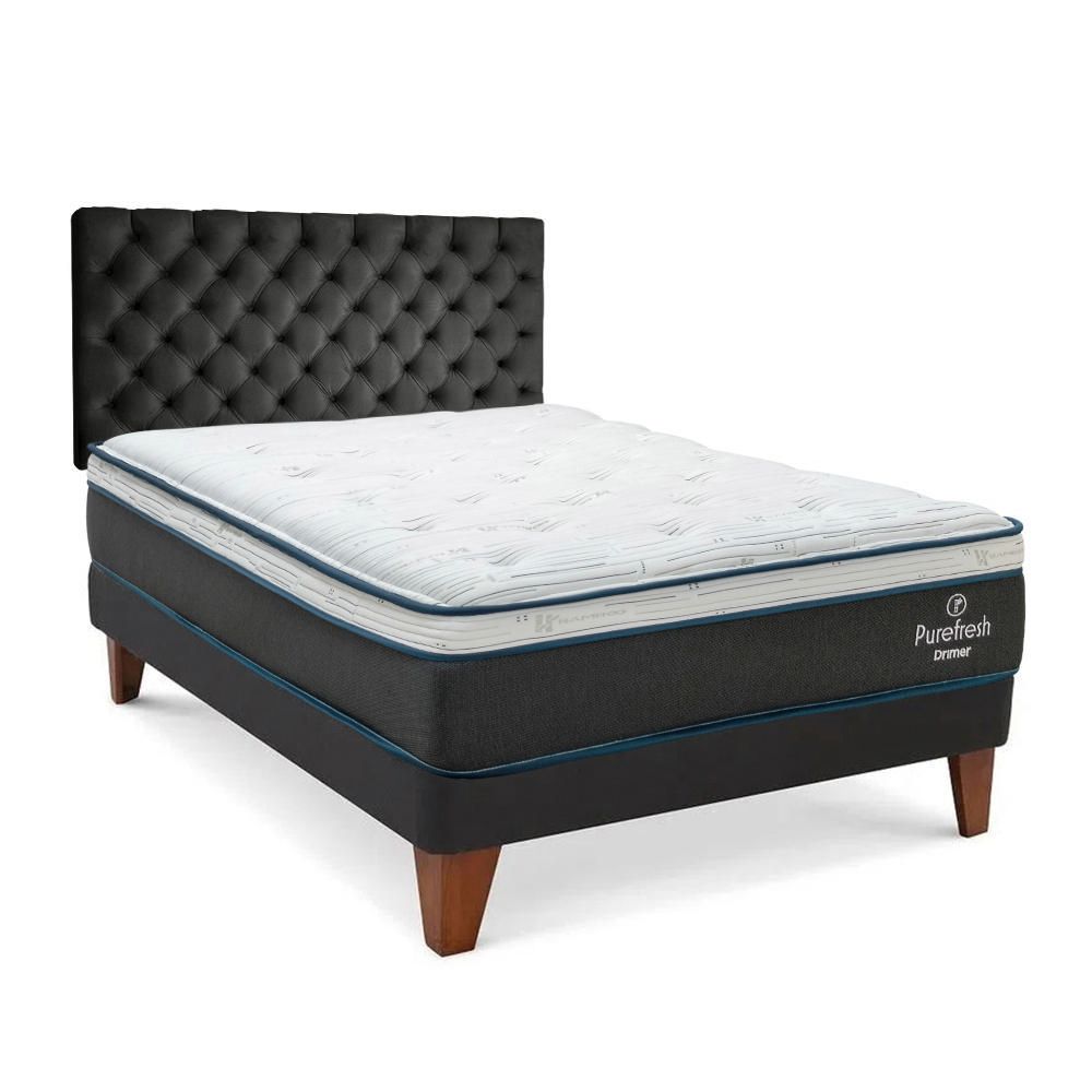 Dormitorio Gold New Pure Fresh 1.5 Plazas + Respaldo