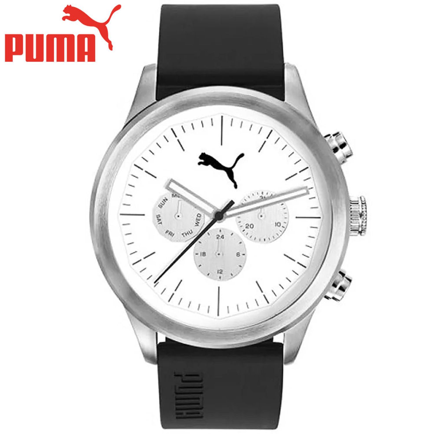 Reloj Puma Around PU104281003 Multifuncional para Hombre Correa De Silicona Negro | Oechsle