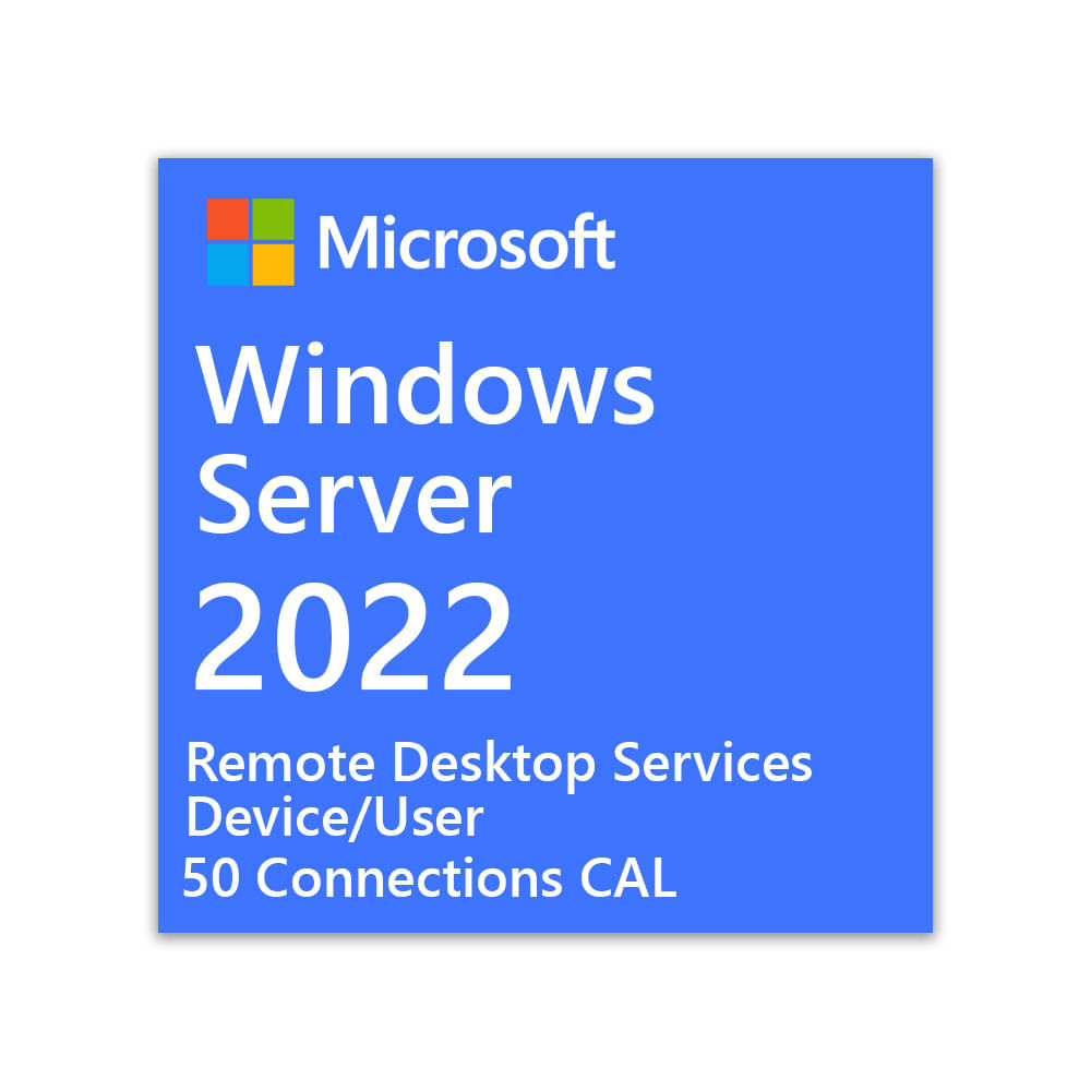 Windows Server 2022 – 50 RDS Users/Devices CAL