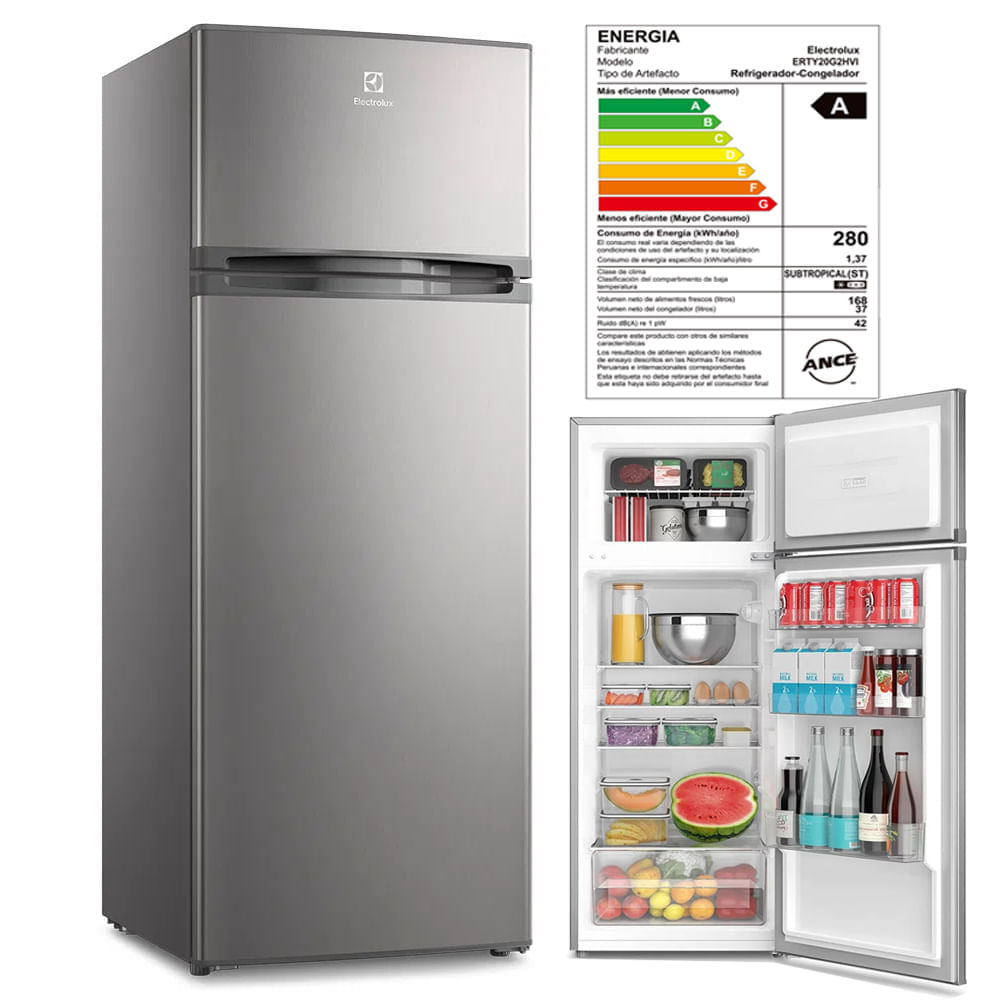 Refrigerador Electrolux ERTY20G2HVI 205L Gris