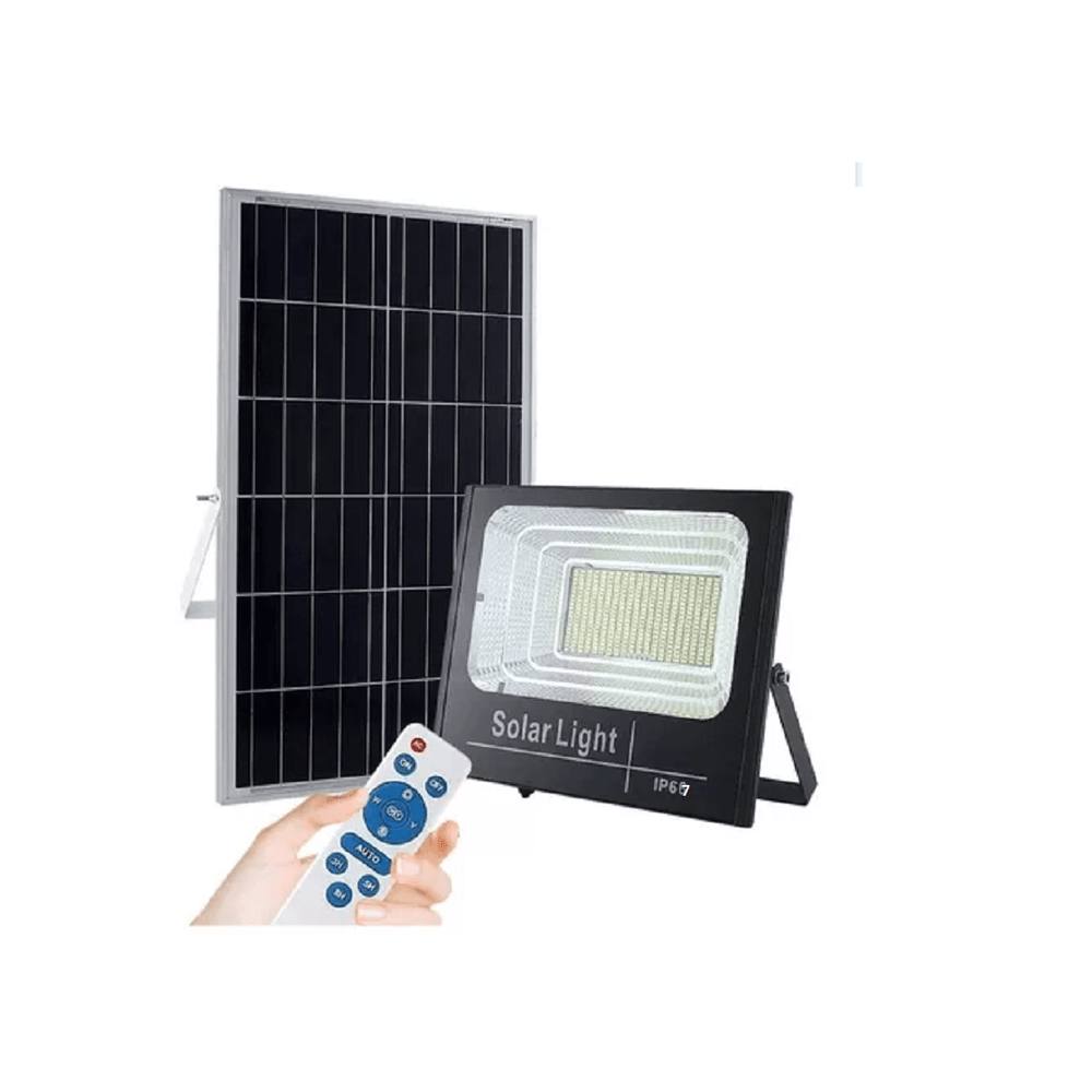 Reflector Solar Led con Panel Solar 200Watts Exteriores SQAB200W