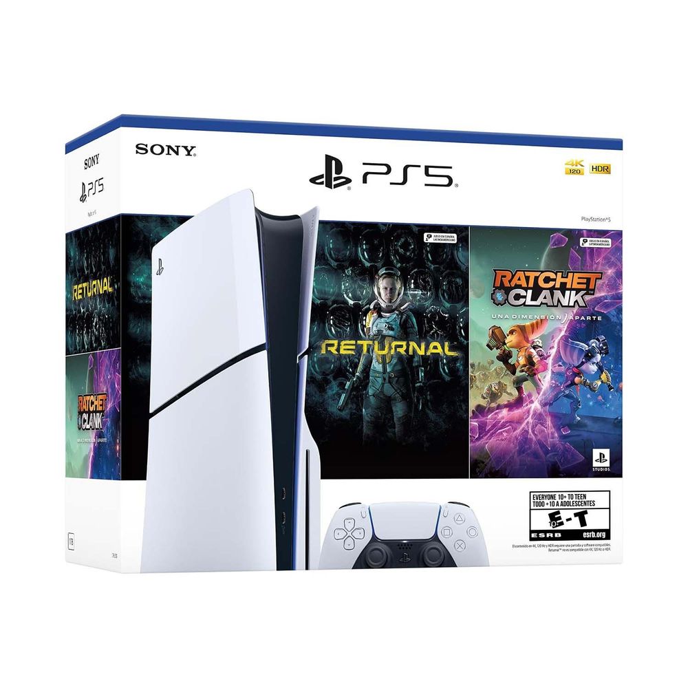 Consola PlayStation 5 Slim con Lectora Bundle Ratchet & Clank + Returnal 1TB SSD