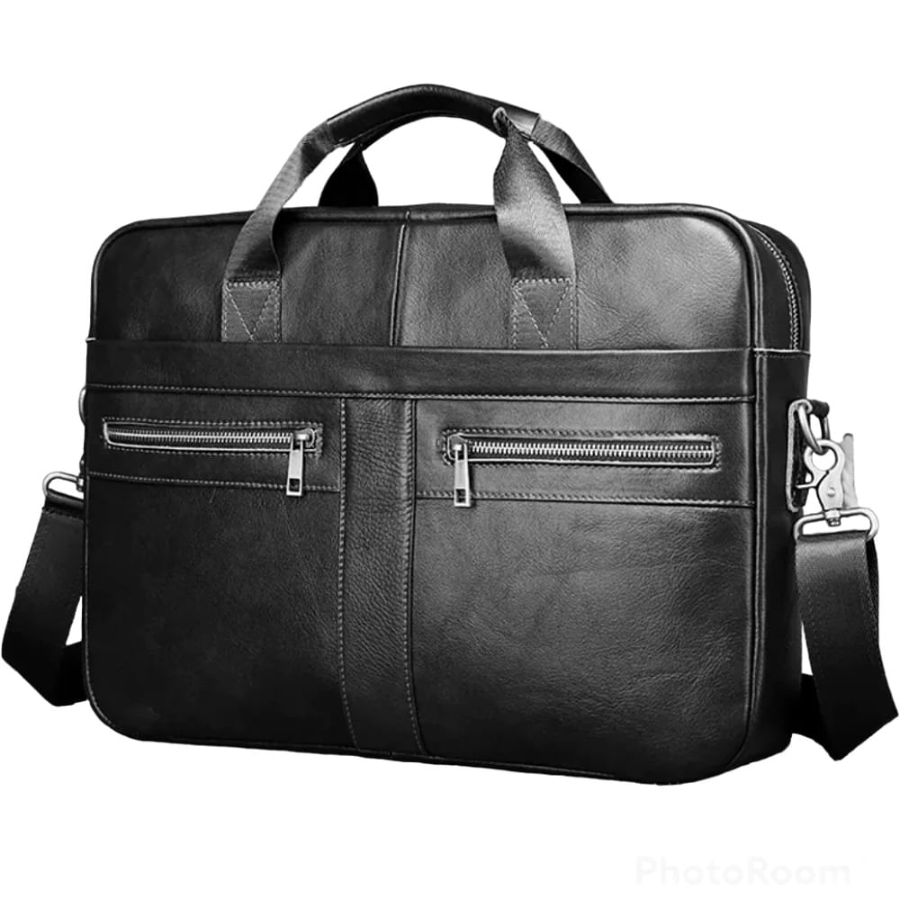 Maletín De Cuero Vacuno Perseo 5011 Negro